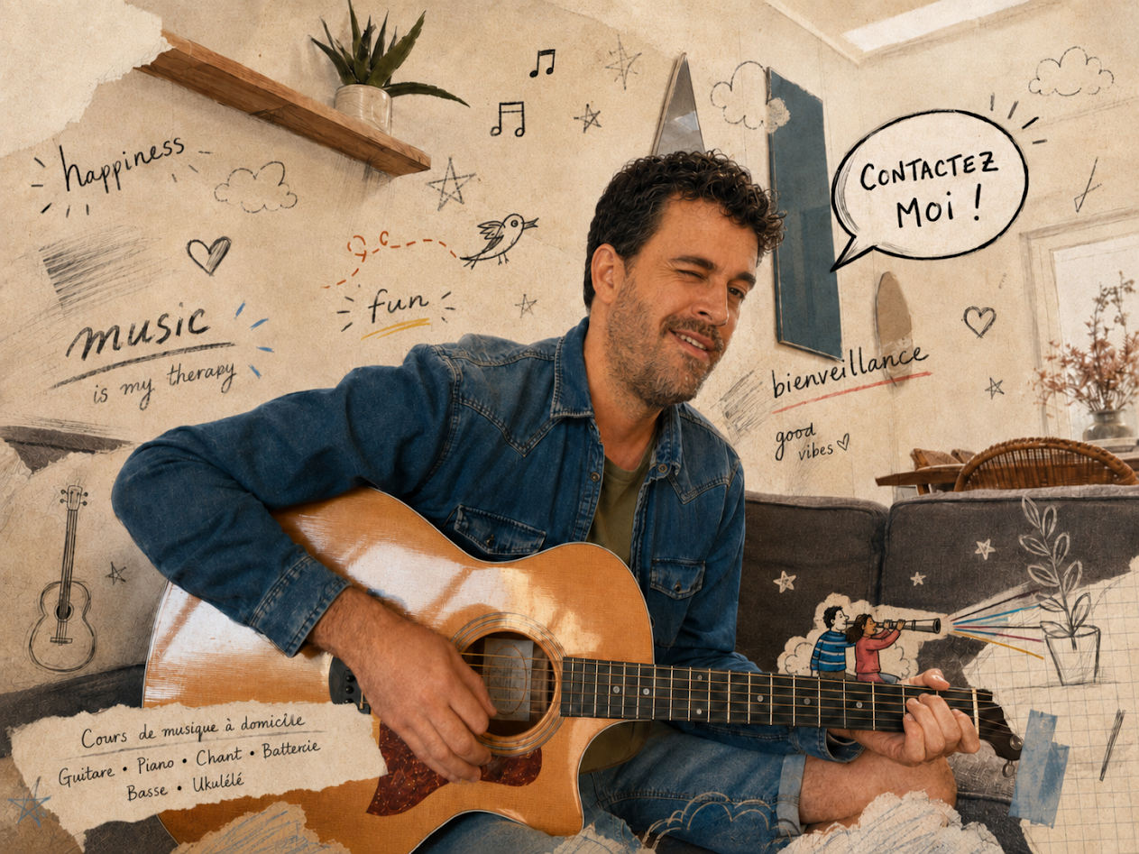 Gwilherm Juste, professeur de musique — à bientôt pour votre cours d'essai
